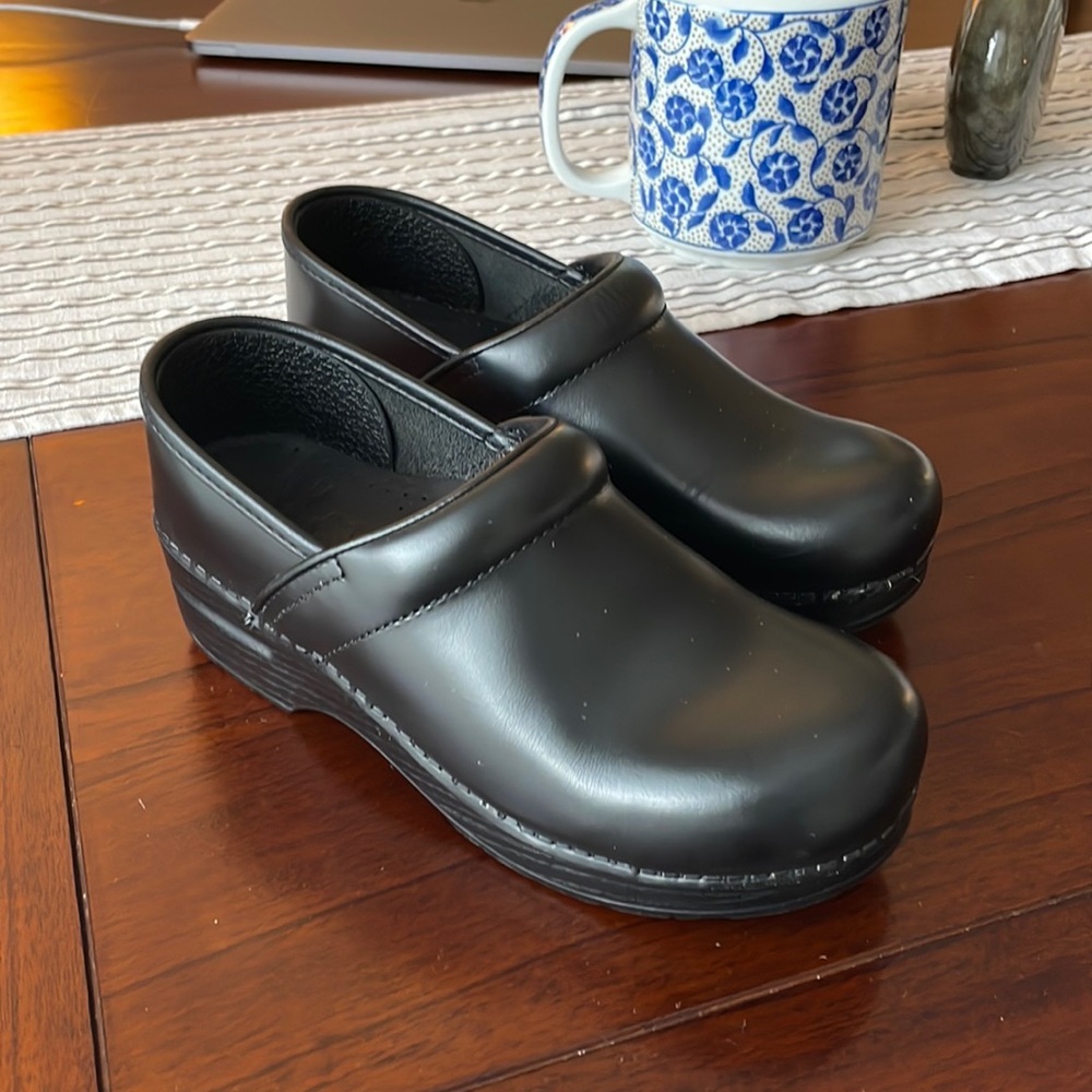 Dansko Narrow Black Clogs